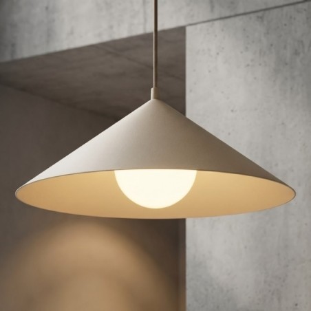 Osum L Beige Opal Ceiling Lamp
