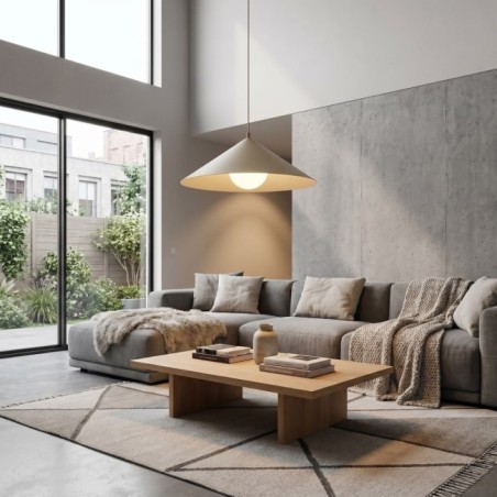 Osum L Beige Opal Ceiling Lamp