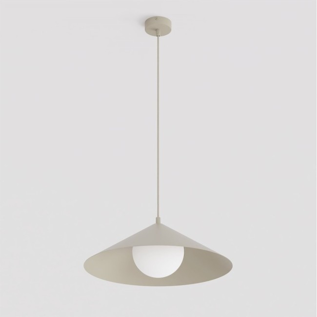 Osum M Beige Opal Ceiling Lamp