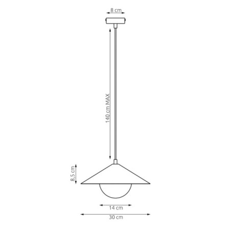 Osum S Beige Opal Ceiling Lamp