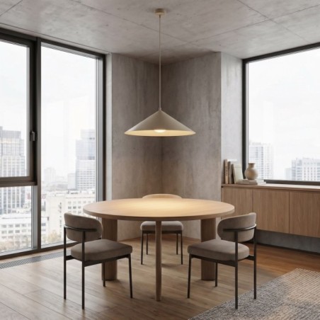 Osum L Beige Amber Ceiling Lamp