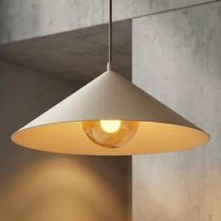 Osum L Beige Amber Ceiling Lamp
