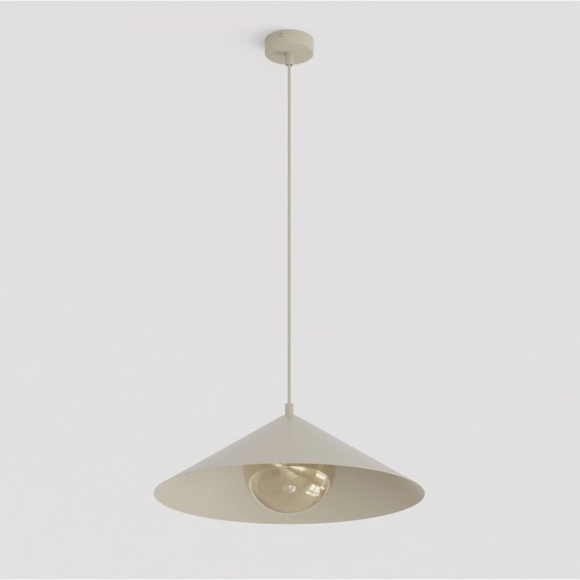 Osum M Beige Amber Ceiling Lamp