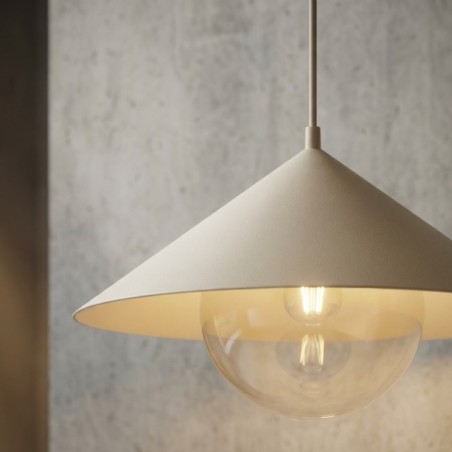 Osum S Beige Amber Ceiling Lamp