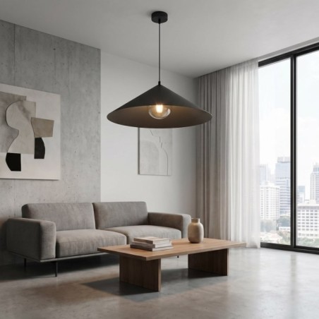 Osum L Black Graphite Ceiling Lamp