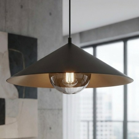 Osum M Black Graphite Ceiling Lamp