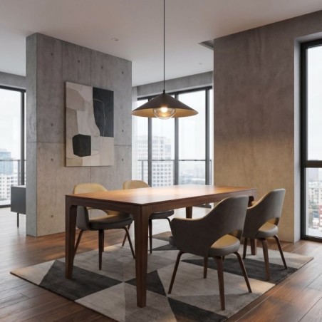 Osum M Black Graphite Ceiling Lamp
