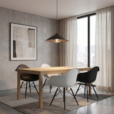 Osum M Black Graphite Ceiling Lamp