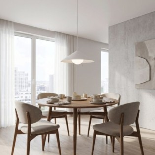 Osum M White Opal Ceiling Lamp