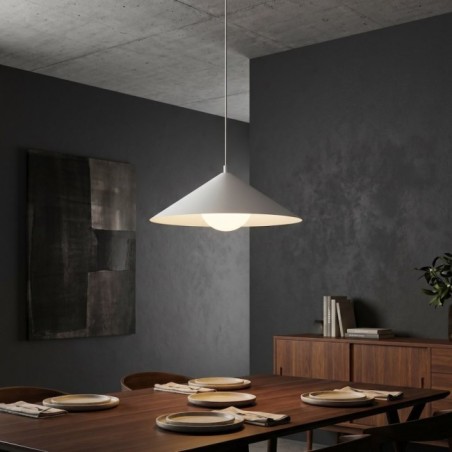 Osum M White Opal Ceiling Lamp