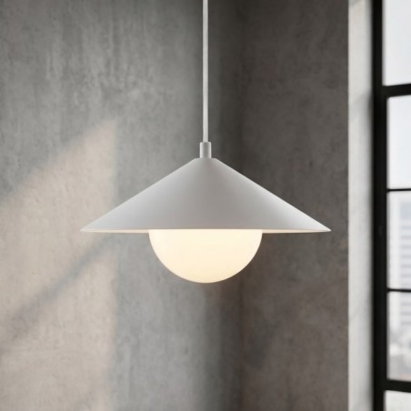 Osum S White Opal Ceiling Lamp