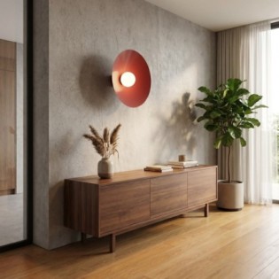 Osum L Wall Lamp Garnet Opal