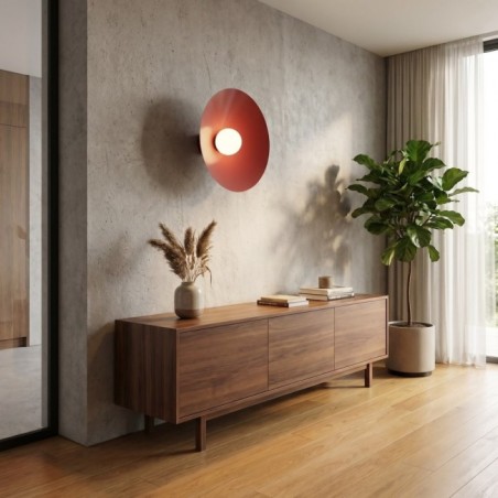 Osum L Wall Lamp Garnet Opal