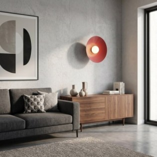 Osum L Wall Lamp Garnet Opal