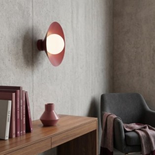 Osum S Wall Lamp Garnet Opal