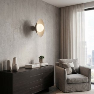 Osum S Beige Opal Wall Lamp