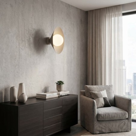Osum S Beige Opal Wall Lamp