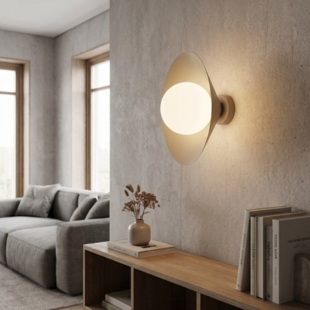 Osum S Beige Opal Wall Lamp