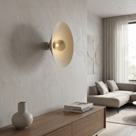 Osum L Wall Lamp Beige Amber