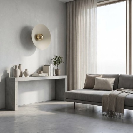 Osum L Wall Lamp Beige Amber