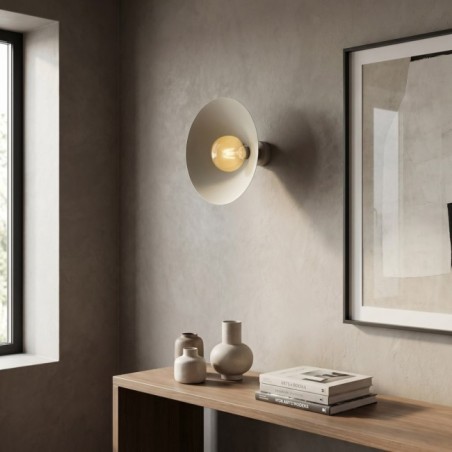 Osum M Beige Amber Wall Lamp