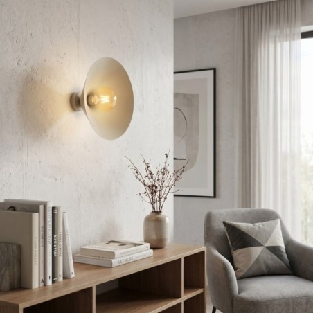 Osum M Beige Amber Wall Lamp