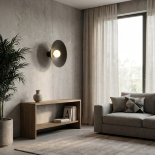 Osum L Black Opal Wall Lamp