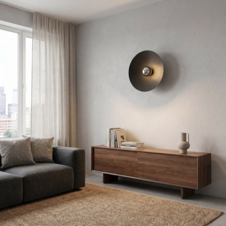 Osum L Black Graphite Wall Lamp