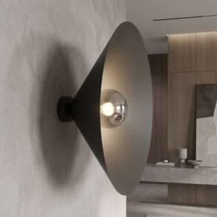 Osum L Black Graphite Wall Lamp