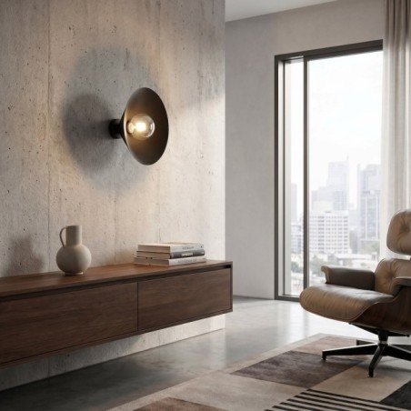 Osum M Black Graphite Wall Lamp