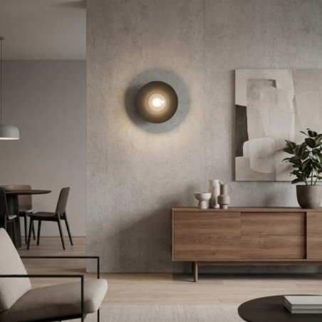 Osum S Black Graphite Wall Lamp