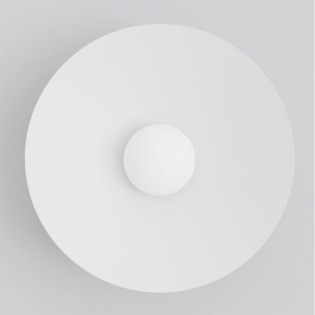 Osum L White Opal Wall Lamp