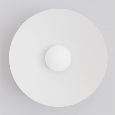Osum L White Opal Wall Lamp