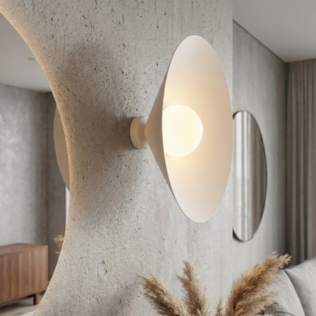 Osum L White Opal Wall Lamp