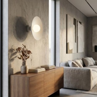 Osum M White Opal Wall Lamp
