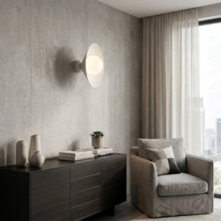 Osum S White Opal Wall Lamp