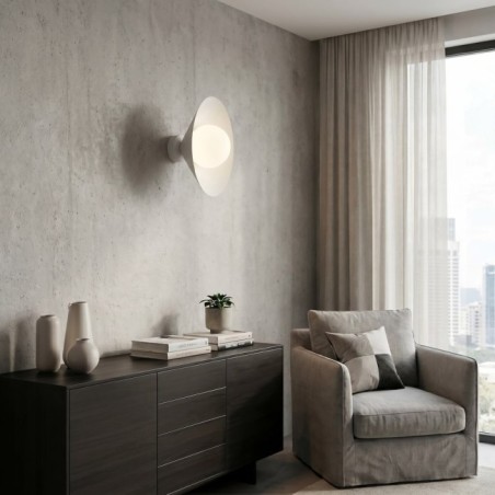 Osum S White Opal Wall Lamp
