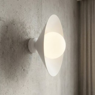 Osum S White Opal Wall Lamp