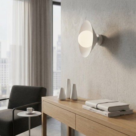 Osum S White Opal Wall Lamp