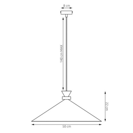 Erebo L White Ceiling Lamp