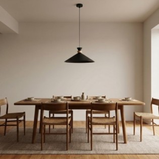 Erebo M Black Ceiling Lamp