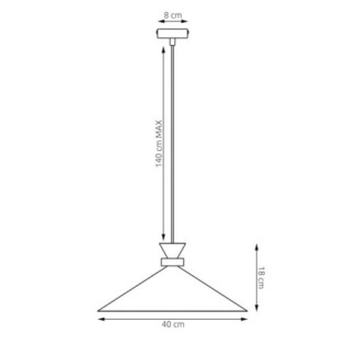 Erebo M White Ceiling Lamp