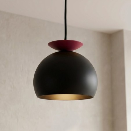 Pindo Black+Garnet Ceiling Lamp
