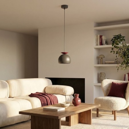 Pindo Black+Garnet Ceiling Lamp