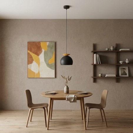 Pindo Black+Orange Ceiling Lamp