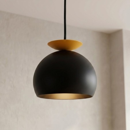 Pindo Black+Orange Ceiling Lamp