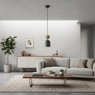 Zeta Mocha Ceiling Lamp