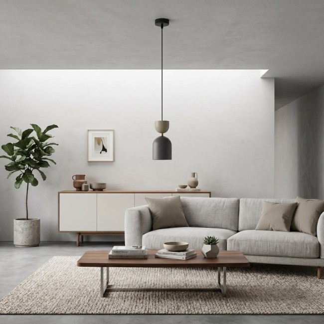 Zeta Mocha Ceiling Lamp