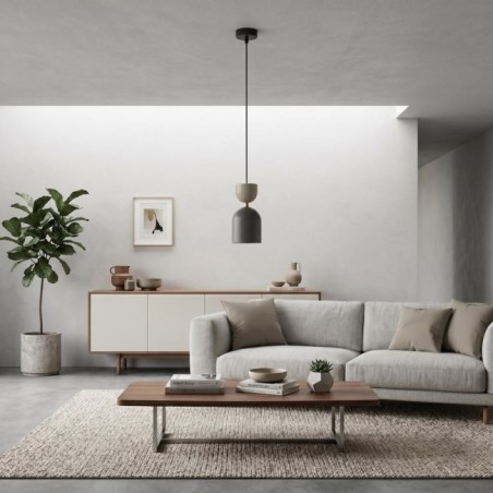 Zeta Mocha Ceiling Lamp