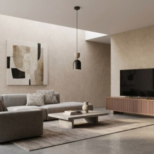 Zeta Mocha Ceiling Lamp